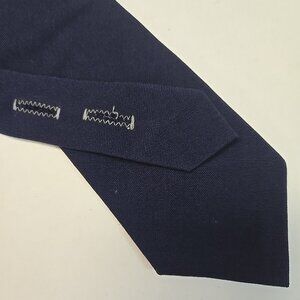 Vintage 1950s USAF Smoothie Button Down Skinny Neck Tie Navy Blue 54" x 3"